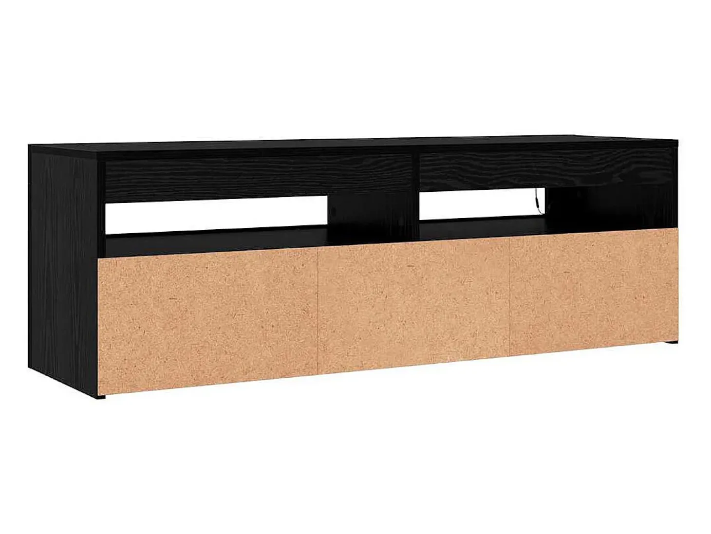 Gabinete de TV Negro 120 x 35 x 40 cm Madera contrachapada