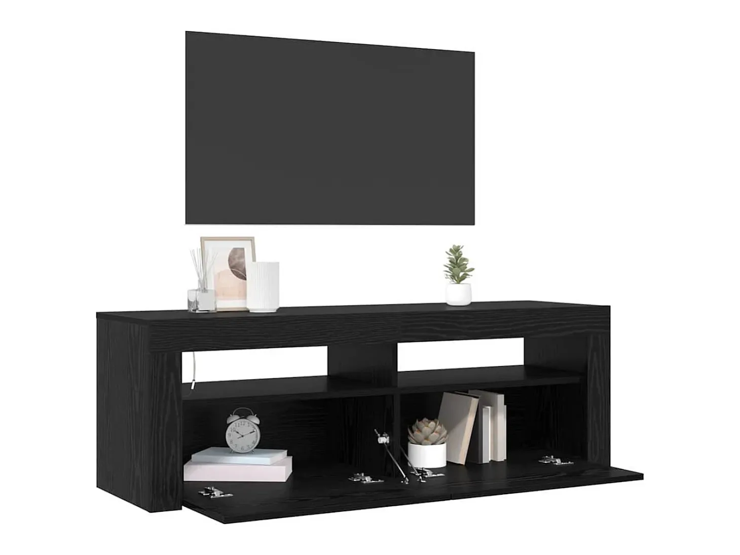 Gabinete de TV Negro 120 x 35 x 40 cm Madera contrachapada