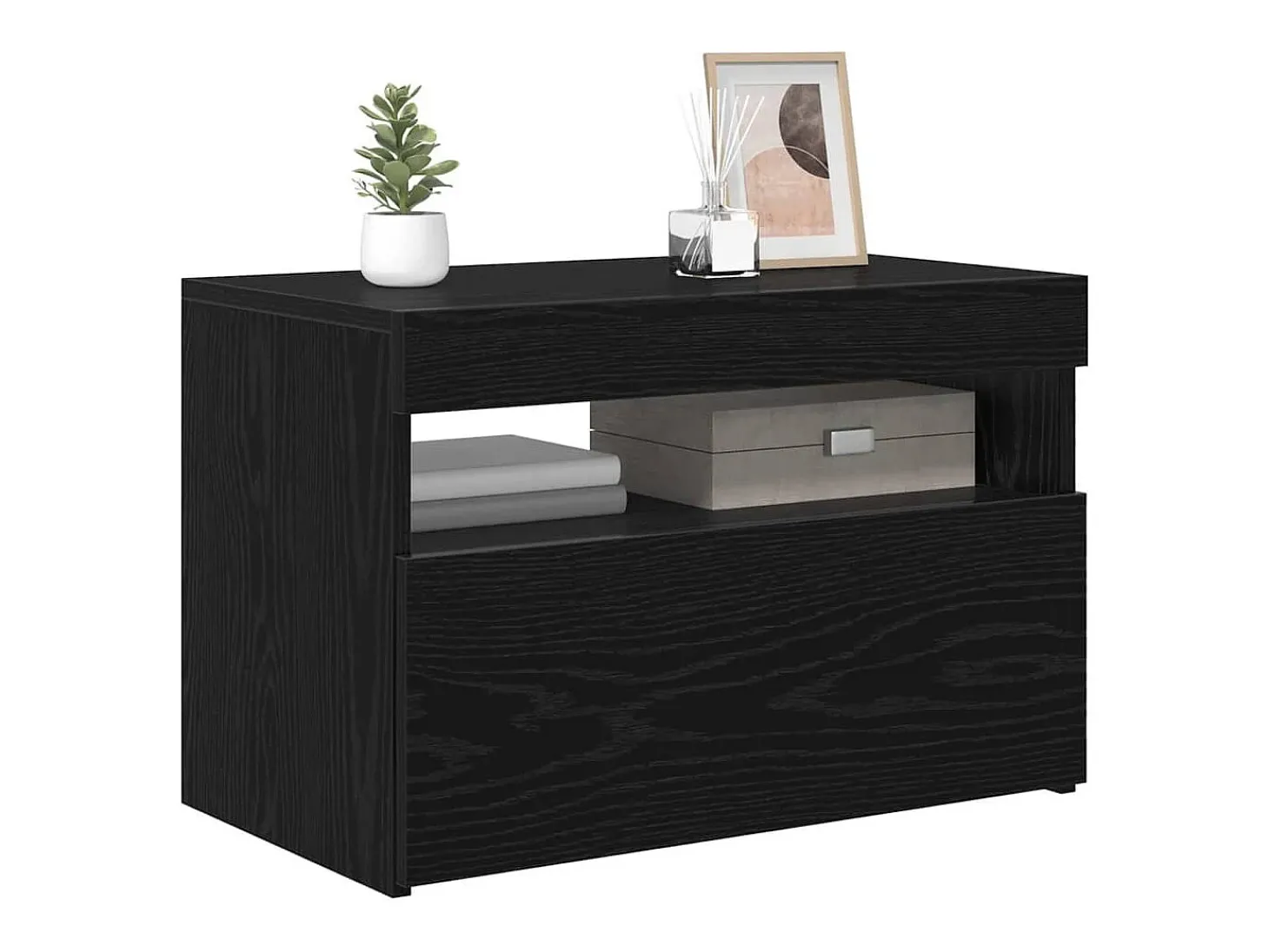 Gabinete de TV Negro 60 x 35 x 40 cm Madera contrachapada