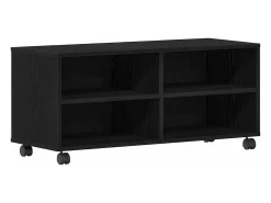 Gabinete de TV Negro 90 x 35 x 35 cm Madera contrachapada