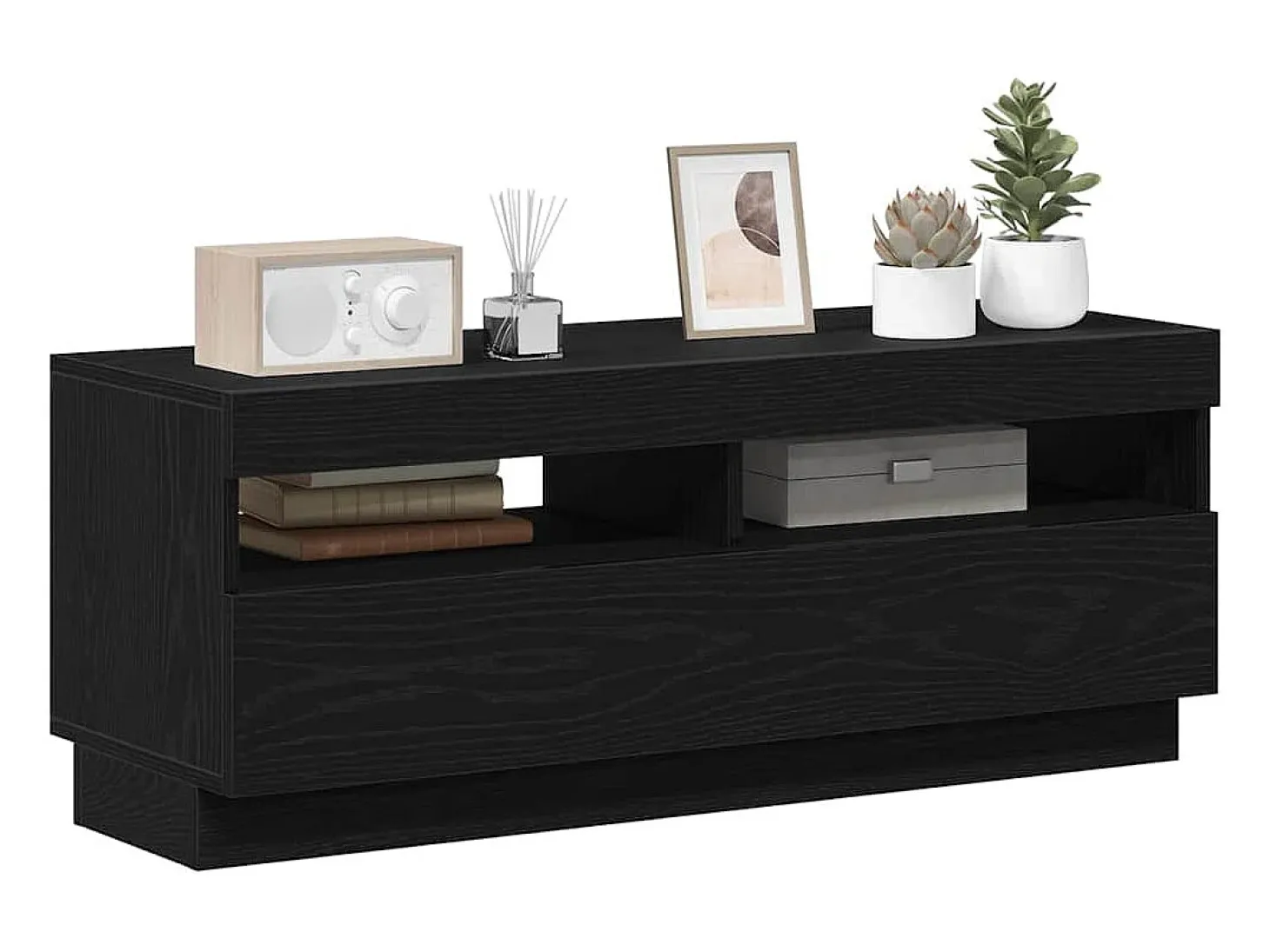 Gabinete de TV Negro 100 x 35 x 40 cm Madera contrachapada