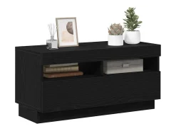 Gabinete de TV Negro 80 x 35 x 40 cm Madera contrachapada