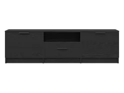Gabinete de TV Negro 140 x 35 x 40 cm Madera contrachapada