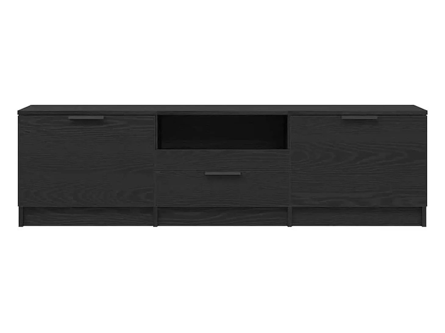 Gabinete de TV Negro 140 x 35 x 40 cm Madera contrachapada