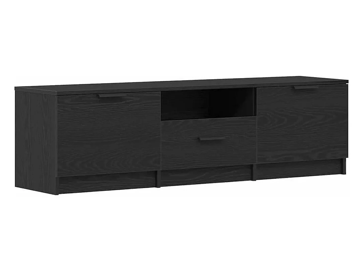Gabinete de TV Negro 140 x 35 x 40 cm Madera contrachapada