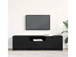 Gabinete de TV Negro 140 x 35 x 40 cm Madera contrachapada