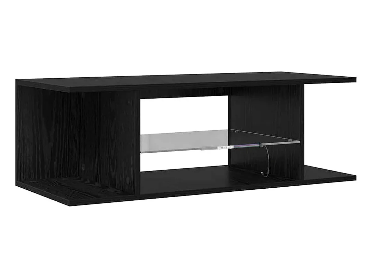 Gabinete de TV Negro 90 x 39 x 30 cm Madera contrachapada
