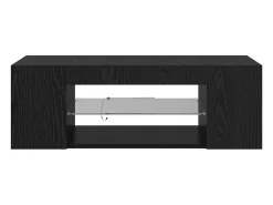 Gabinete de TV Negro 90 x 39 x 30 cm Madera contrachapada
