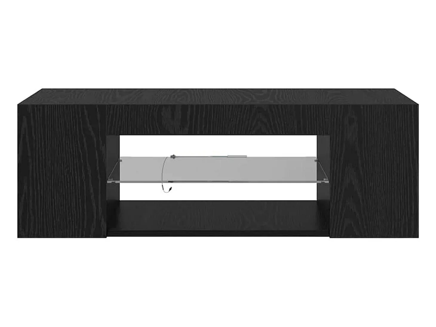 Gabinete de TV Negro 90 x 39 x 30 cm Madera contrachapada