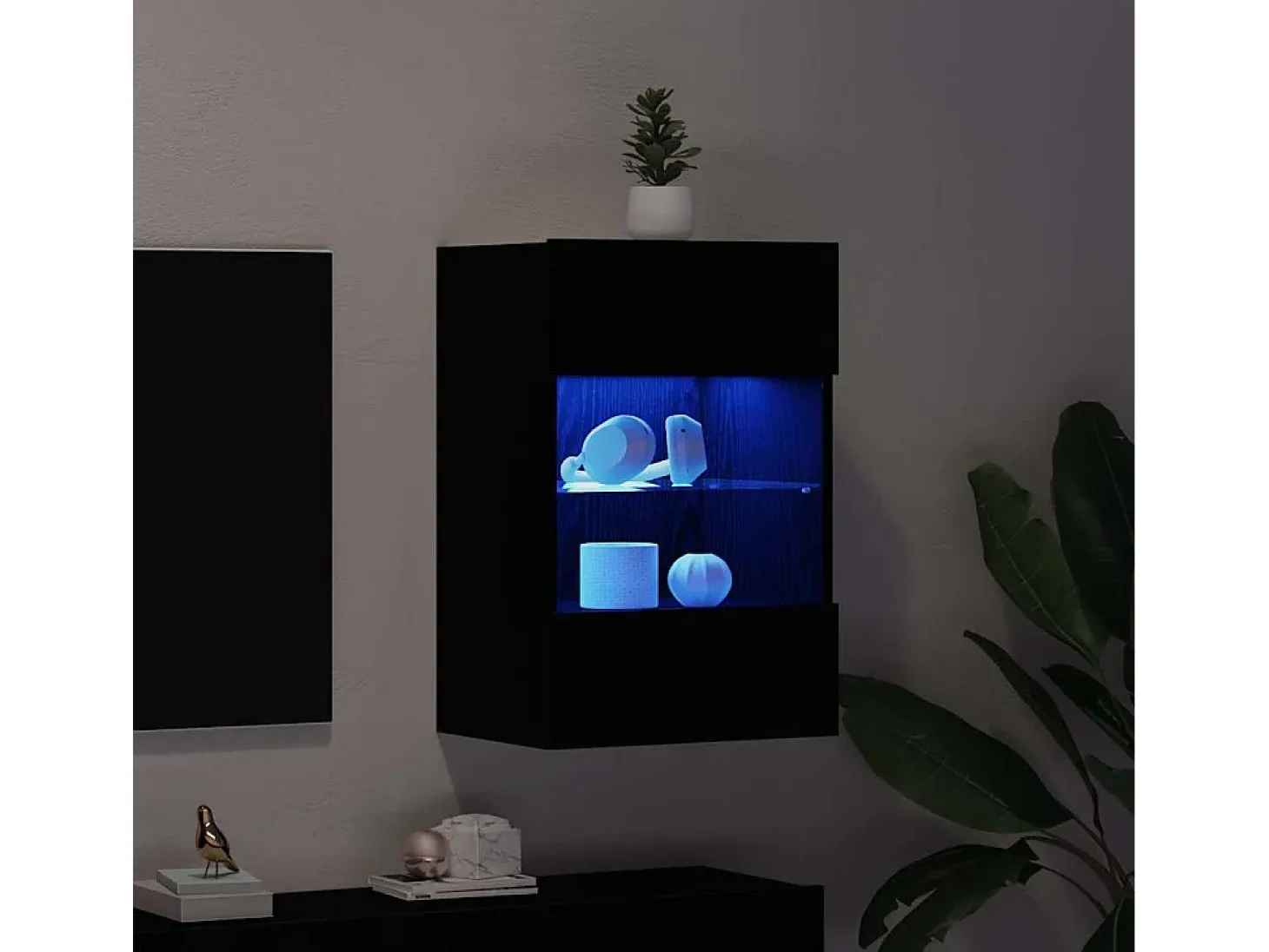 Gabinete de TV Negro 40 x 30 x 60.5 cm Madera contrachapada
