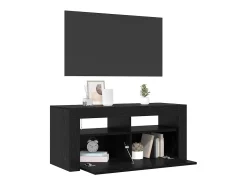 Gabinete de TV Negro 90 x 35 x 40 cm Madera contrachapada