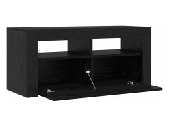 Gabinete de TV Negro 90 x 35 x 40 cm Madera contrachapada