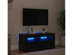 Gabinete de TV Negro 90 x 35 x 40 cm Madera contrachapada