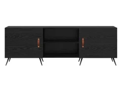 Gabinete de TV Roble negro 150 x 30 x 50 cm
