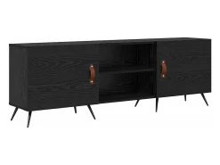 Gabinete de TV Roble negro 150 x 30 x 50 cm