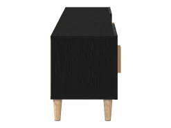 Gabinete de TV Roble negro 180 x 31.5 x 40 cm