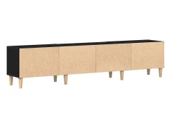 Gabinete de TV Roble negro 180 x 31.5 x 40 cm