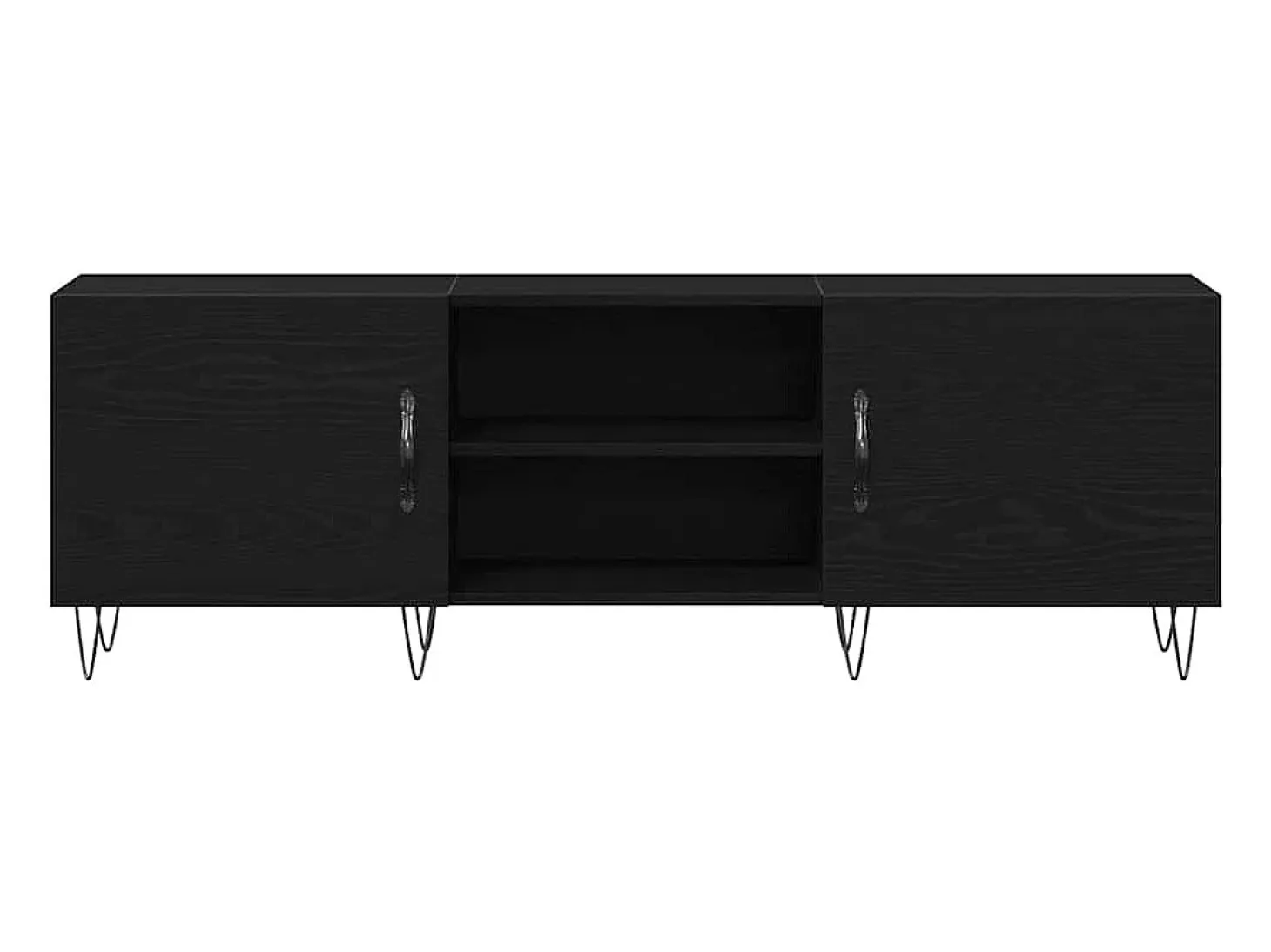 Gabinete de TV Roble negro 150 x 30 x 50 cm