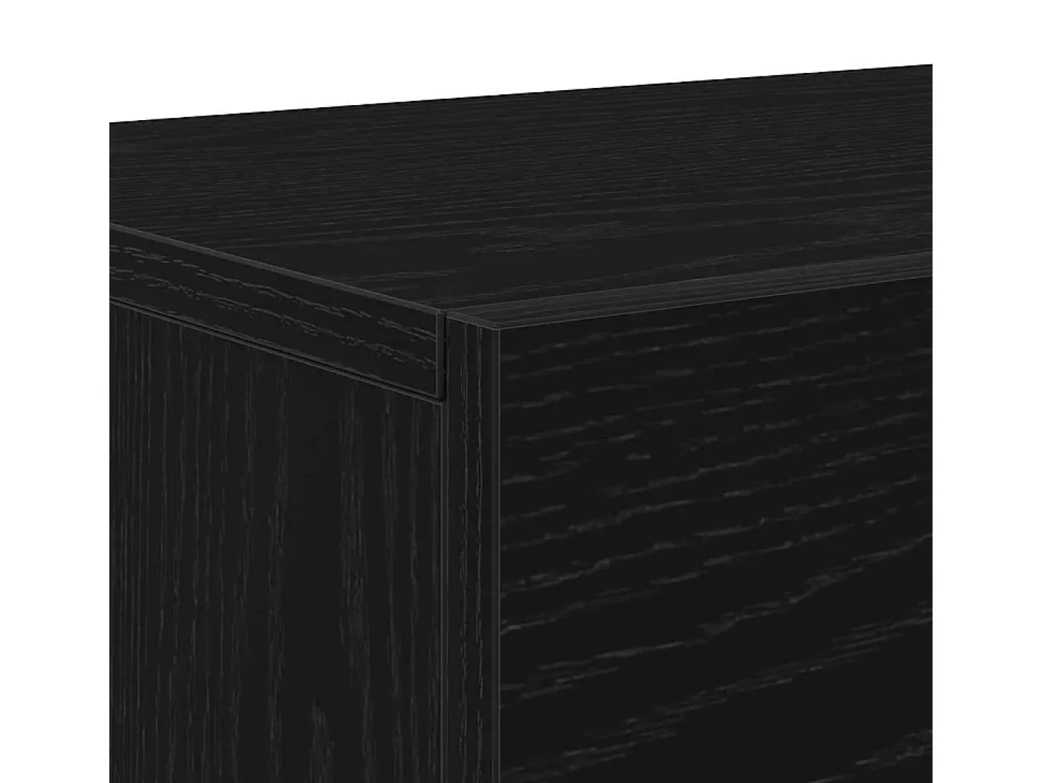 Gabinete de TV Roble negro 150 x 30 x 50 cm