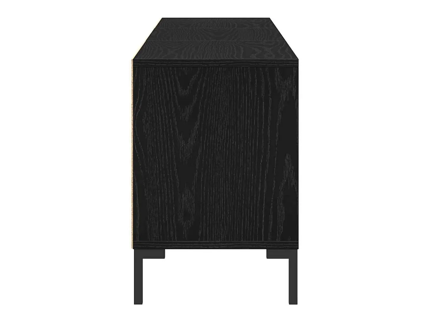 Gabinete de TV Roble negro 150 x 30 x 44.5 cm