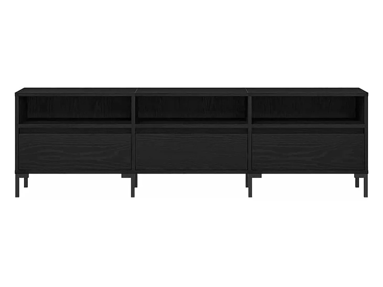 Gabinete de TV Roble negro 150 x 30 x 44.5 cm