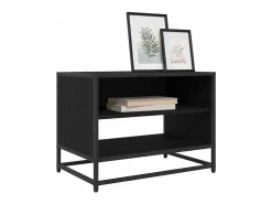 Gabinete de TV Roble negro 61 x 40 x 46 cm Madera contrachapada