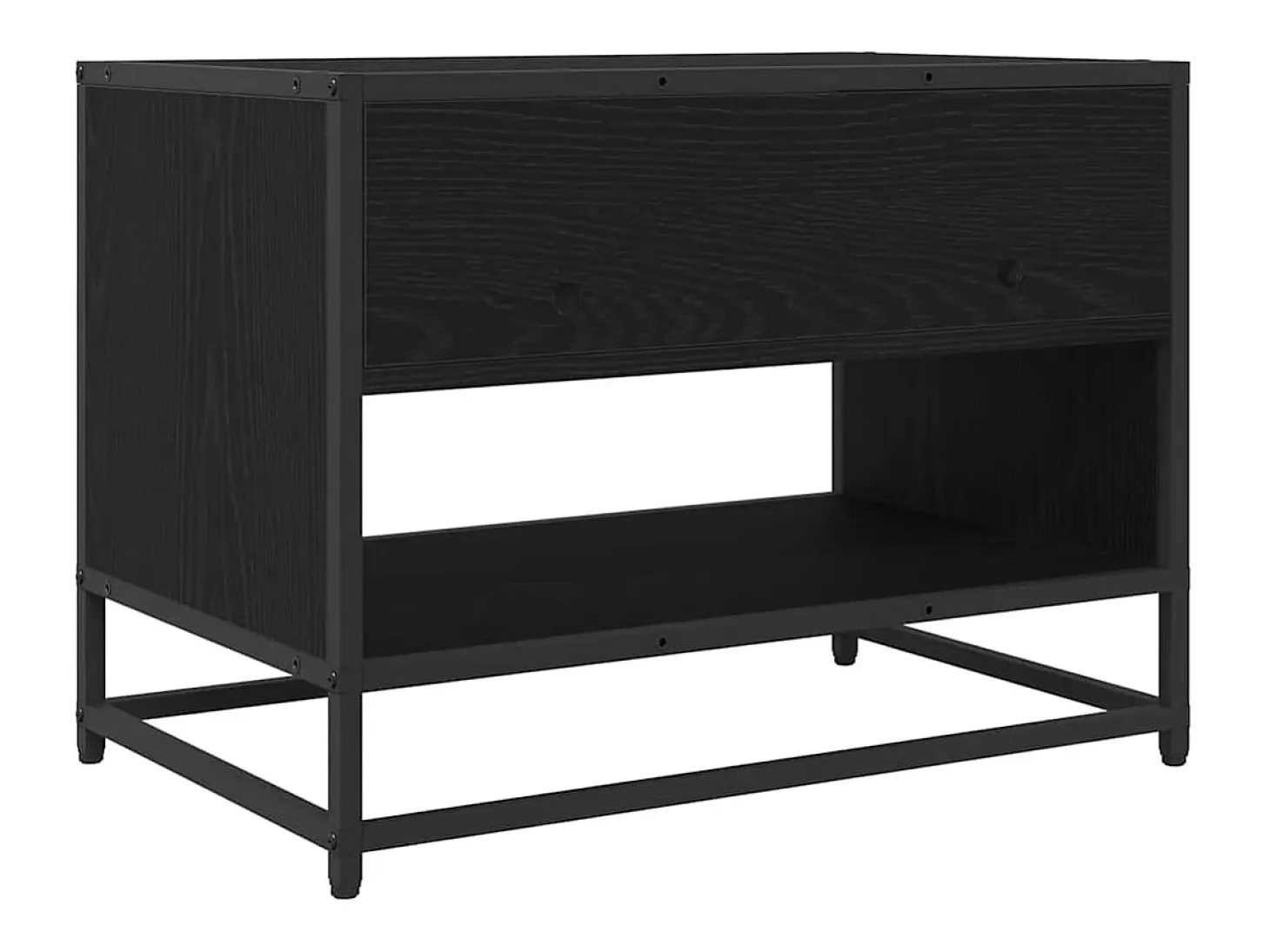 Gabinete de TV Roble negro 61 x 40 x 46 cm Madera contrachapada