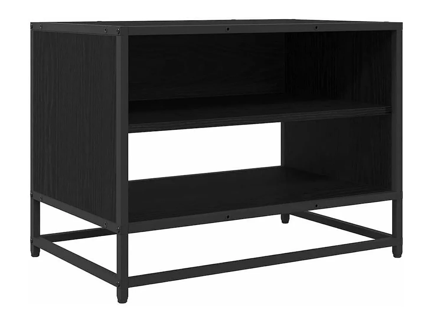 Gabinete de TV Roble negro 61 x 40 x 46 cm Madera contrachapada