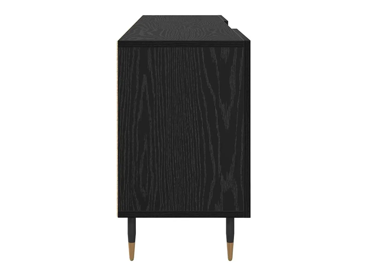 Gabinete de TV Roble negro 150 x 30 x 50 cm