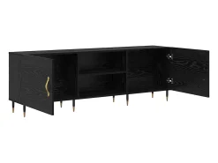 Gabinete de TV Roble negro 150 x 30 x 50 cm