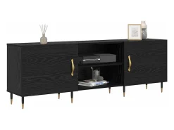 Gabinete de TV Roble negro 150 x 30 x 50 cm