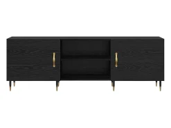 Gabinete de TV Roble negro 150 x 30 x 50 cm