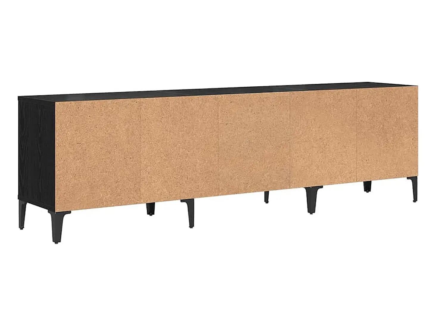 Gabinete de TV Roble negro 150 x 30 x 44.5 cm