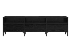 Gabinete de TV Roble negro 150 x 30 x 44.5 cm