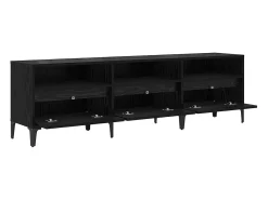 Gabinete de TV Roble negro 150 x 30 x 44.5 cm