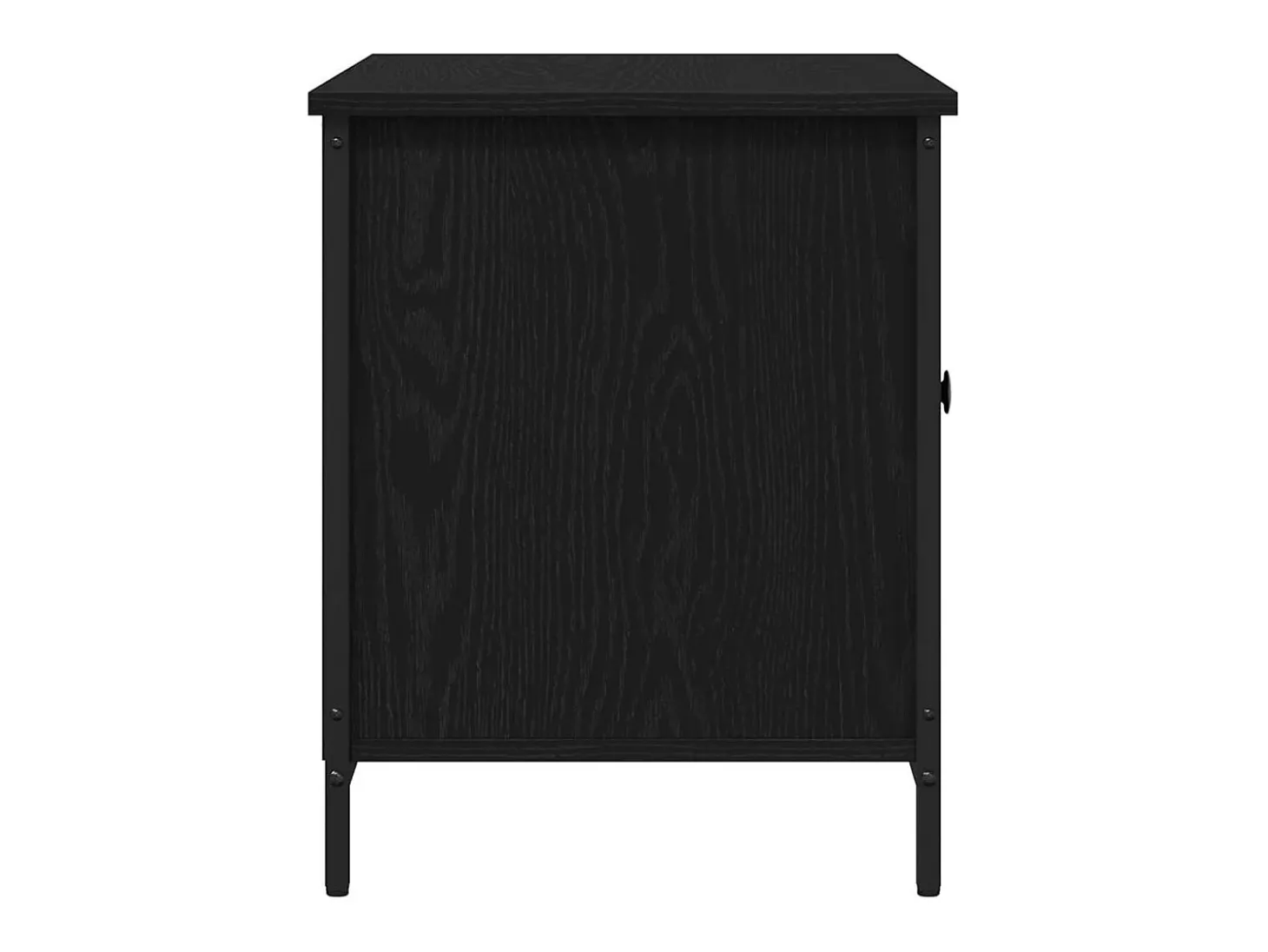 Gabinete de TV Roble negro 80 x 40 x 50 cm Madera contrachapada