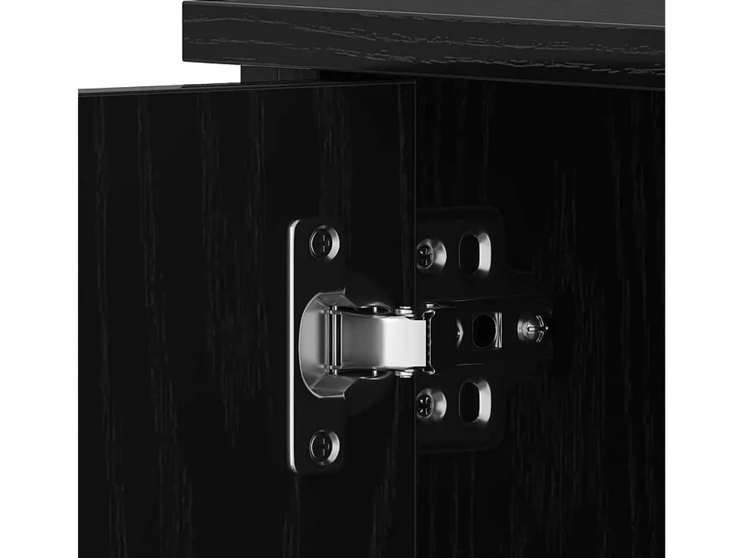 Gabinete de TV Roble negro 80 x 40 x 50 cm Madera contrachapada