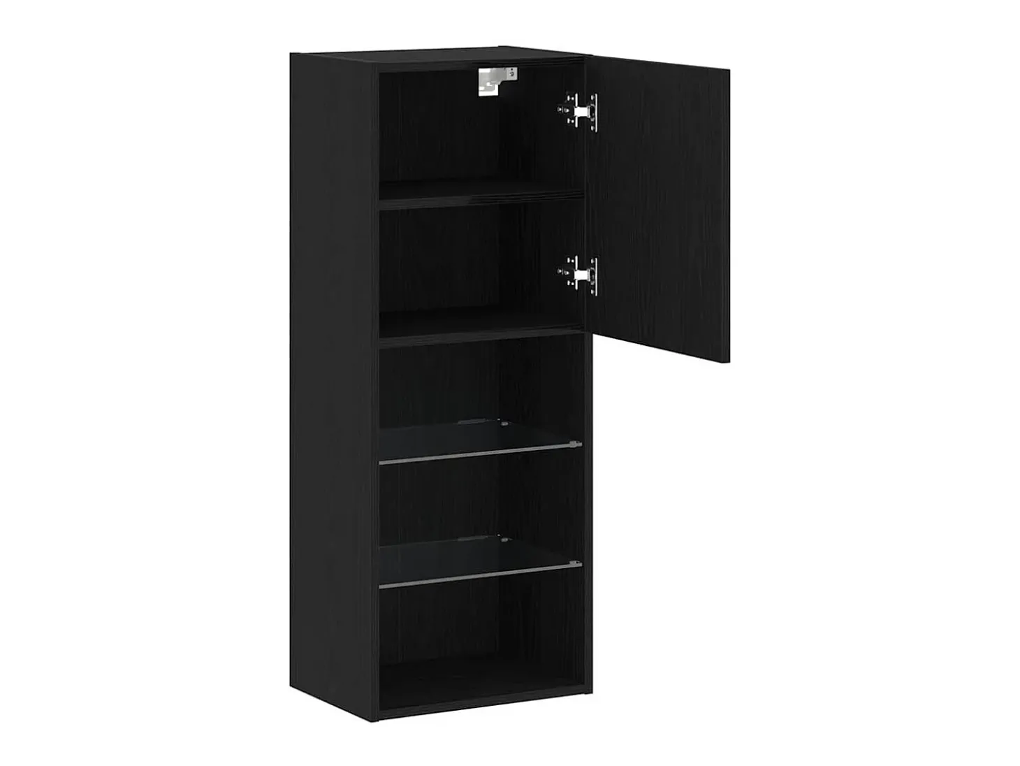 Gabinete de TV Roble Negro 40.5 x 30 x 102 cm