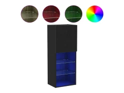 Gabinete de TV Roble Negro 40.5 x 30 x 102 cm