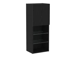 Gabinete de TV Roble Negro 40.5 x 30 x 102 cm