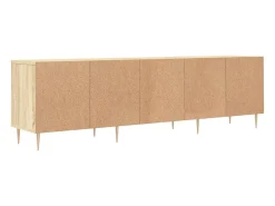 Galax Mueble de TV madera contrachapada roble Sonoma 150x30x44,5 cm