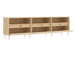 Galax Mueble de TV madera contrachapada roble Sonoma 150x30x44,5 cm