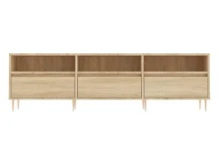 Galax Mueble de TV madera contrachapada roble Sonoma 150x30x44,5 cm