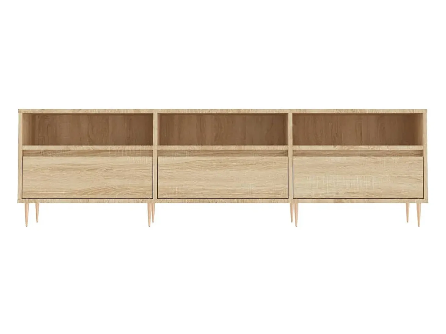 Galax Mueble de TV madera contrachapada roble Sonoma 150x30x44,5 cm