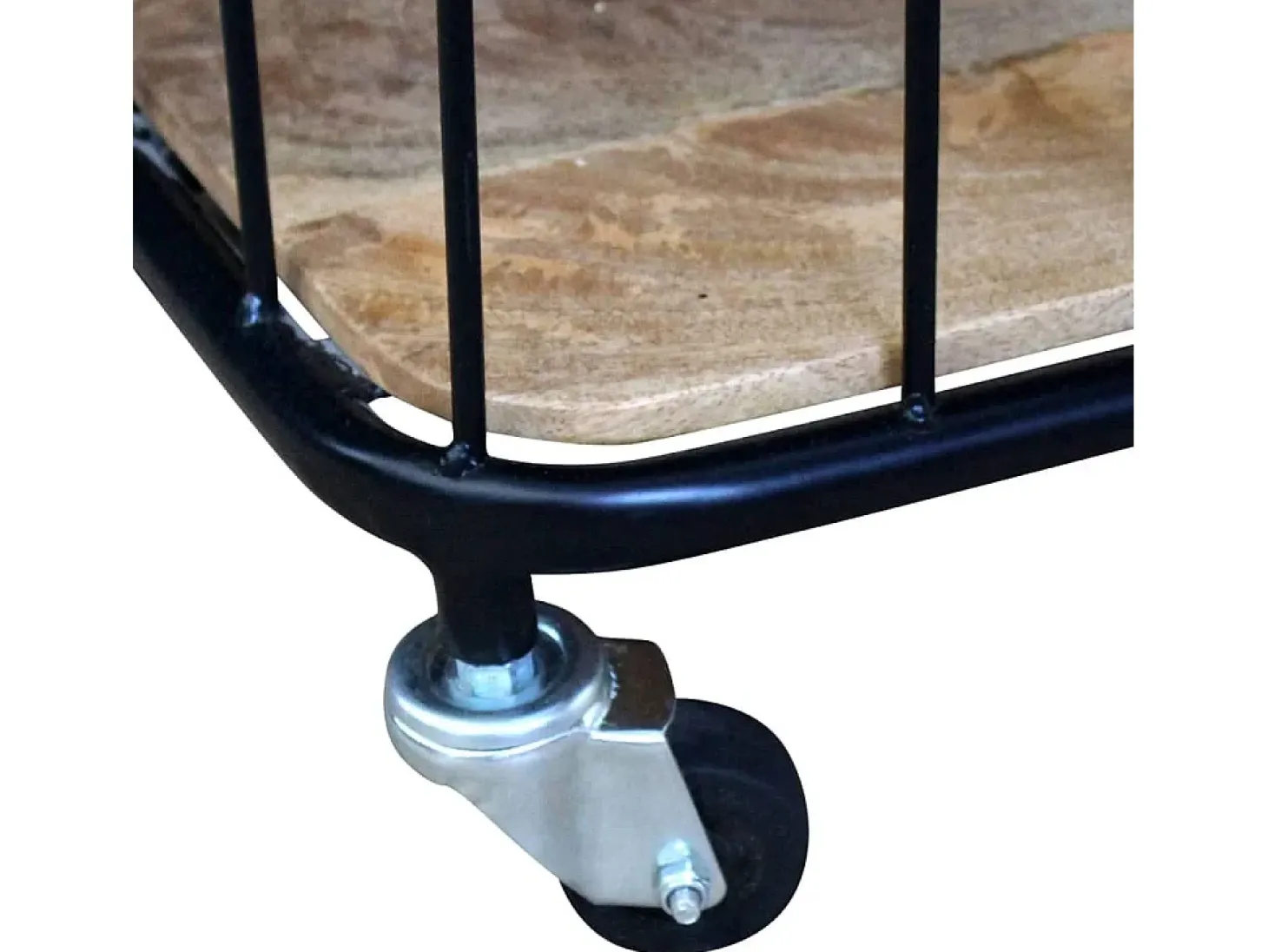 Garden Furniture - Mueble de TV de madera maciza de mango 100x40x45 cm