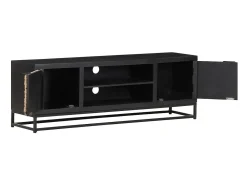 Garden Furniture - Mueble para TV de madera maciza de mango 120x30x40 cm