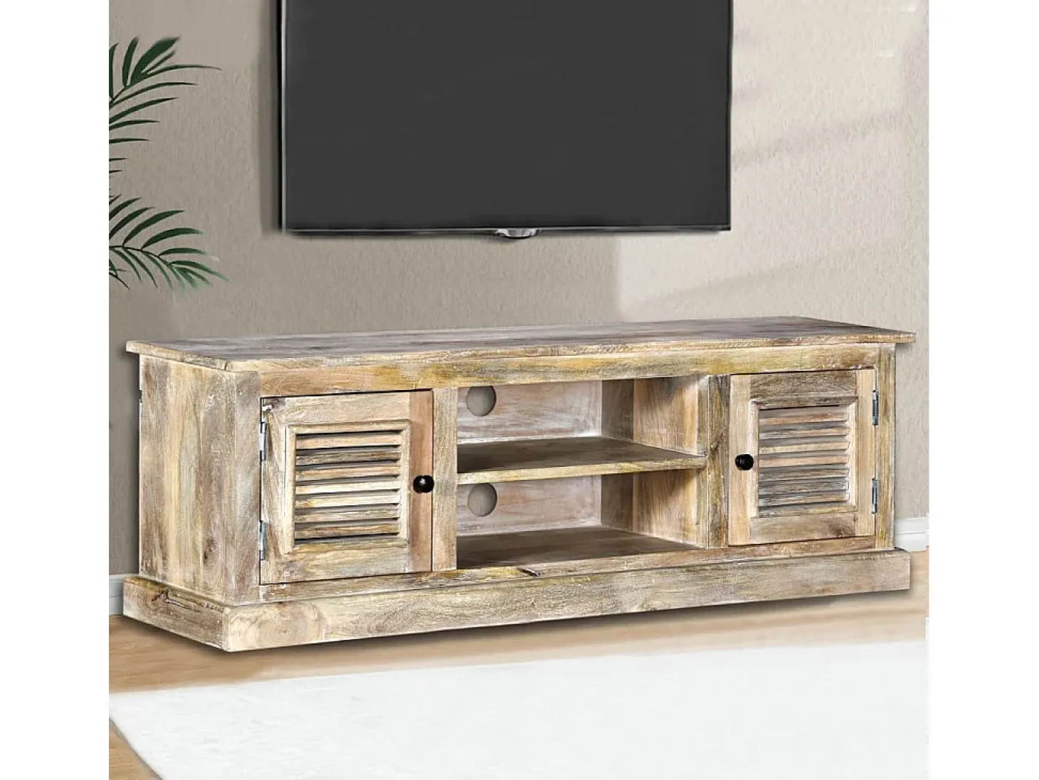 Garden Furniture - Mueble para TV de madera maciza de mango