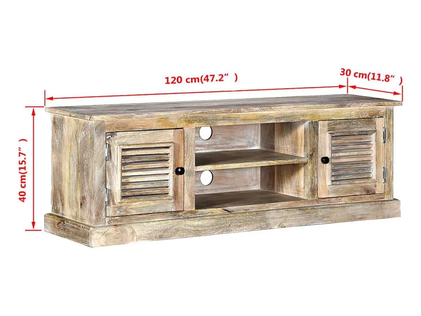 Garden Furniture - Mueble para TV de madera maciza de mango