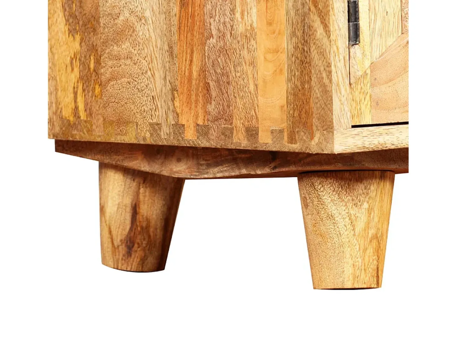 Garden Furniture - Mueble para TV de madera maciza de mango 118x35x40 cm