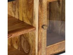 Garden Furniture - Mueble para TV de madera maciza reciclada 120x30x75 cm